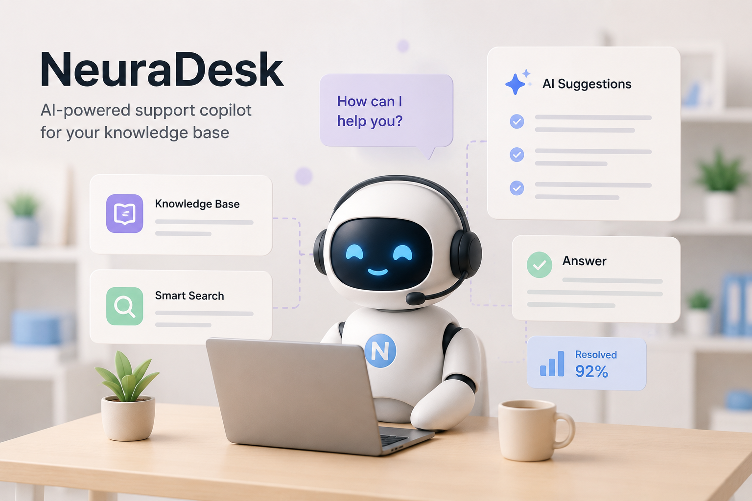 NeuraDesk retrieval-augmented support copilot